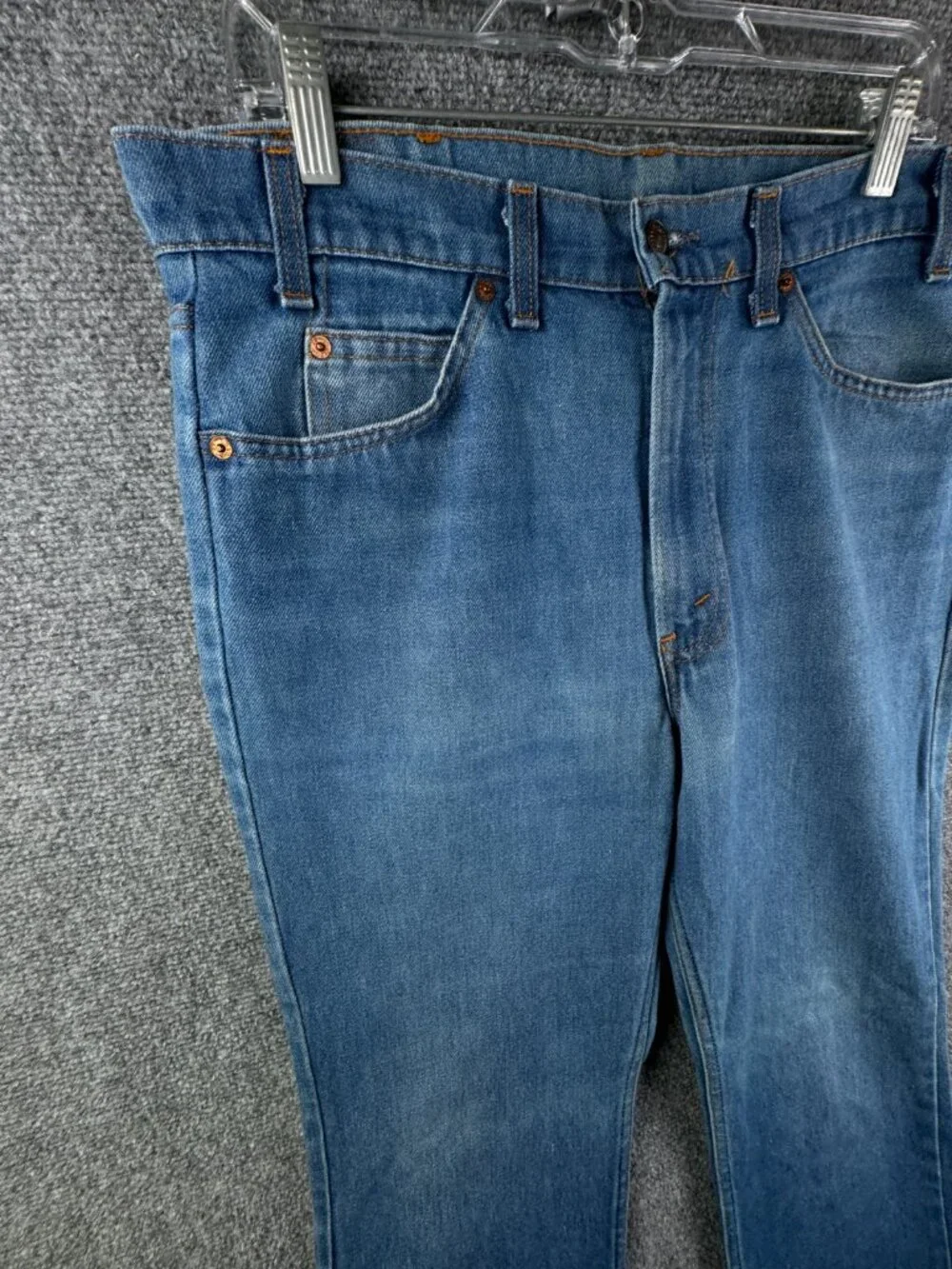 VTG Levi’s 40517 0913 Orange Tab Denim Jeans Blue USA Made Cotton ACTL 35x34